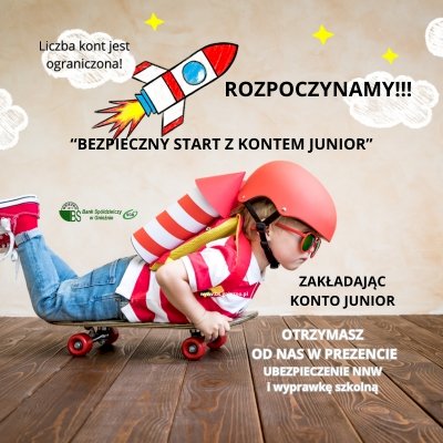 Bezpieczny start z kontem JUNIOR