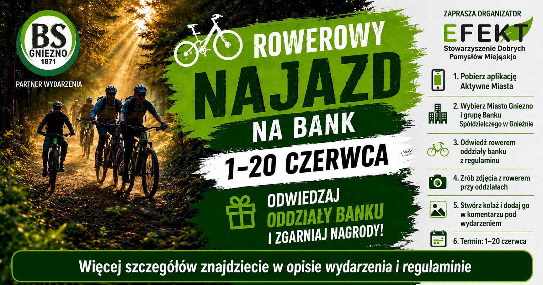 ROWEROWY NAJAZD NA BANK
